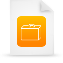  document file g14339 orange paper icon 