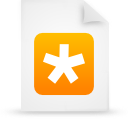  document file g14572 orange paper icon 