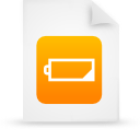  document file g14594 orange paper icon 