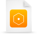 document file g14616 orange paper icon 