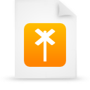  document file g14822 orange paper icon 