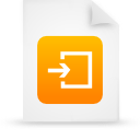  document file g14959 orange paper icon 