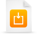  document file g14973 orange paper icon 