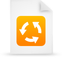  document file g15138 orange paper icon 