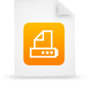  document file orange paper icon 