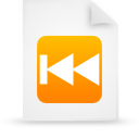  document file g17277 orange paper rewind icon 