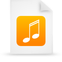  document file g9624 orange paper icon 