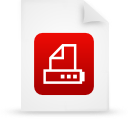  document file paper red icon 