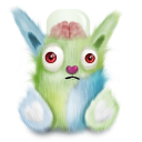  кролика животное зеленый 