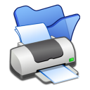  folder blue printer 