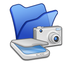  folder blue scanners & cameras 