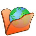  folder orange internet 