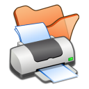  папку оранжевый принтер 