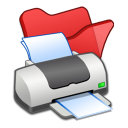  folder red printer 