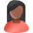  user female black red 