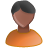  user male black orange 