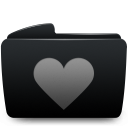  folder black heart 