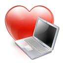  heart love computer 