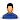  blue male user icon 