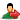  green logout male user icon 