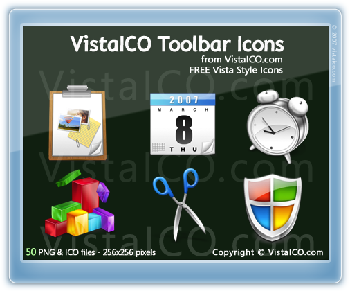  VistaICO Toolbar Icons preview 2 