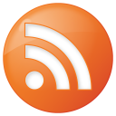  социальных RSS кнопки оранжевый 