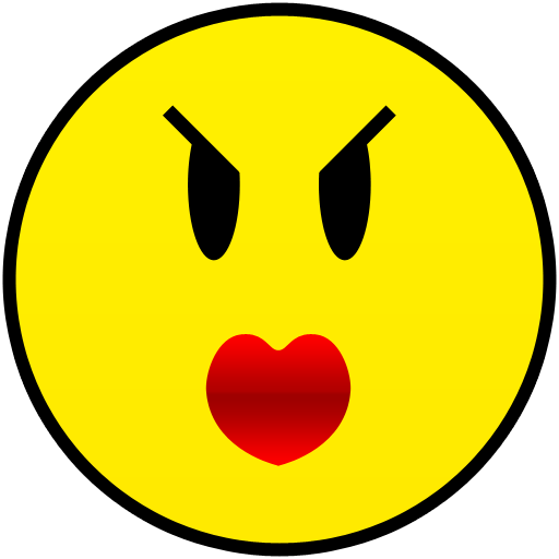 angry girl smiley smile emoticon emoticons emotions emotion human face head