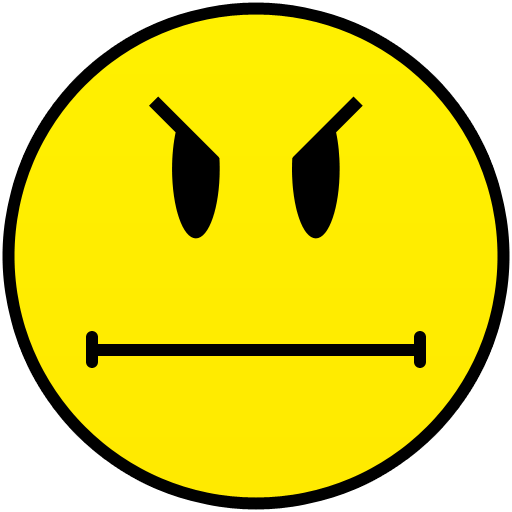 not happy smiley smile emoticon emoticons emotions emotion human face head