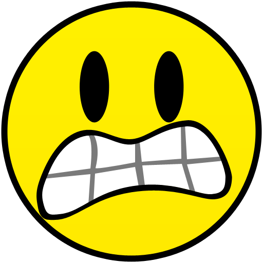 scared smiley smile emoticon emoticons emotions emotion human face head