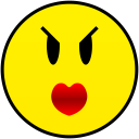 angry girl smiley smile emoticon emoticons emotions emotion human face head