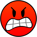 extremely angry smiley smile emoticon emoticons emotions emotion human face head