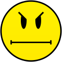 not happy smiley smile emoticon emoticons emotions emotion human face head