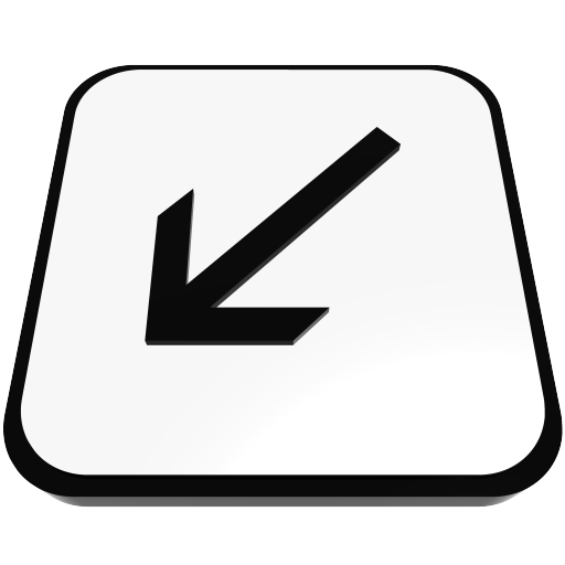  arrow linear left bottom  iconizer