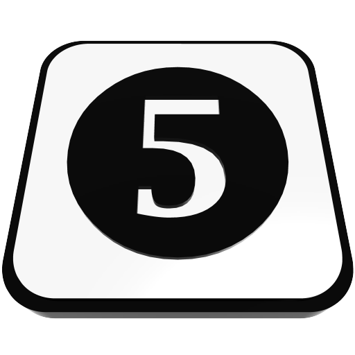  number cue ball five  iconizer