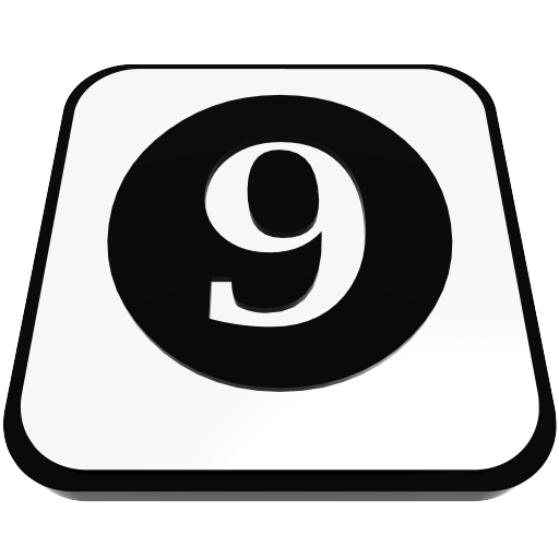  number cue ball nine  iconizer