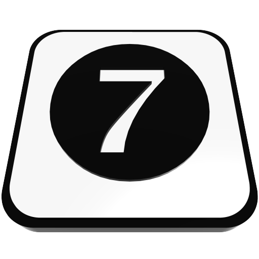  number cue ball seven  iconizer