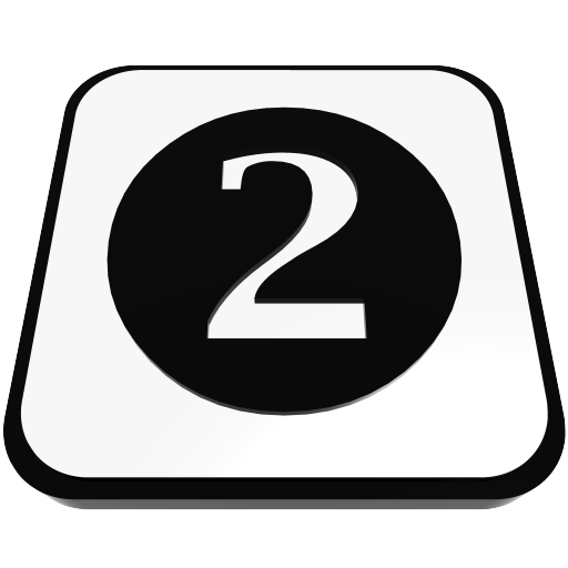  number cue ball two  iconizer