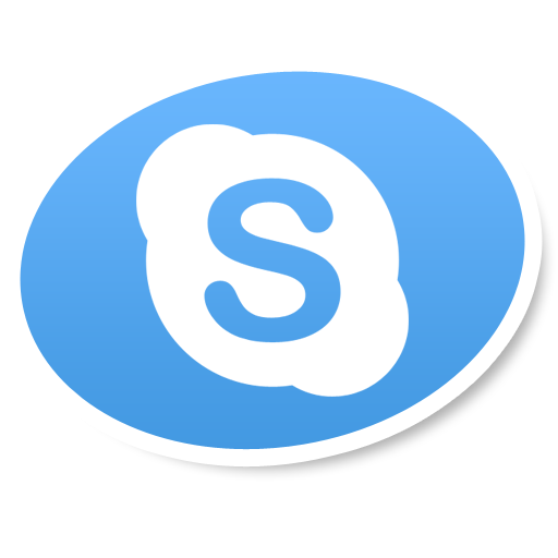 skype logo social bookmark icon iconizer