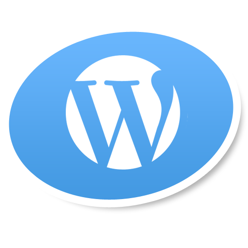 wordpress logo social bookmark icon iconizer