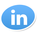 linkedin logo social bookmark icon iconizer