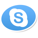 skype logo social bookmark icon iconizer